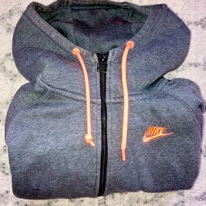 Nike Tech Grey & Orange Hoodie